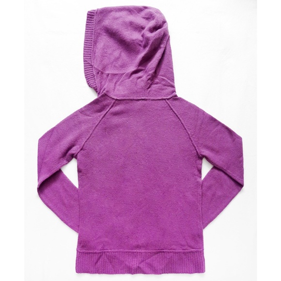 NWOT Delias Off Centered Buttons Hooded Sweater M - Picture 6 of 6